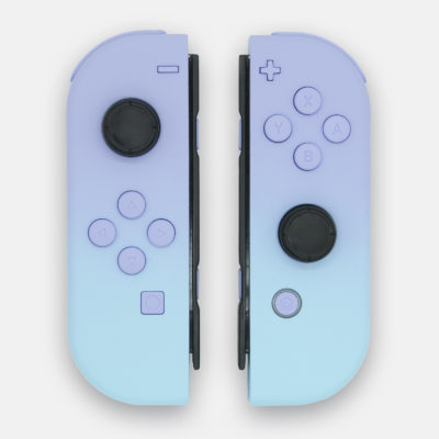 Violet Light Blue Gradient Fade Joycons by KILLSCREEN