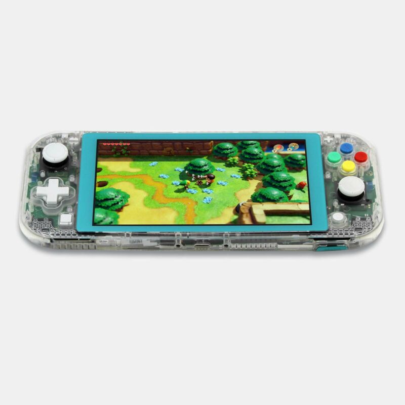 Top of Clear Nintendo Switch Lite by Killscreen