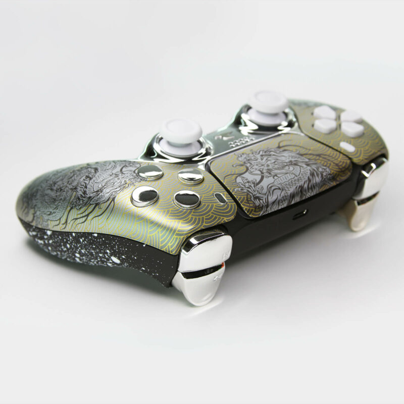 Silver Dragon PS5 Controller - Image 3