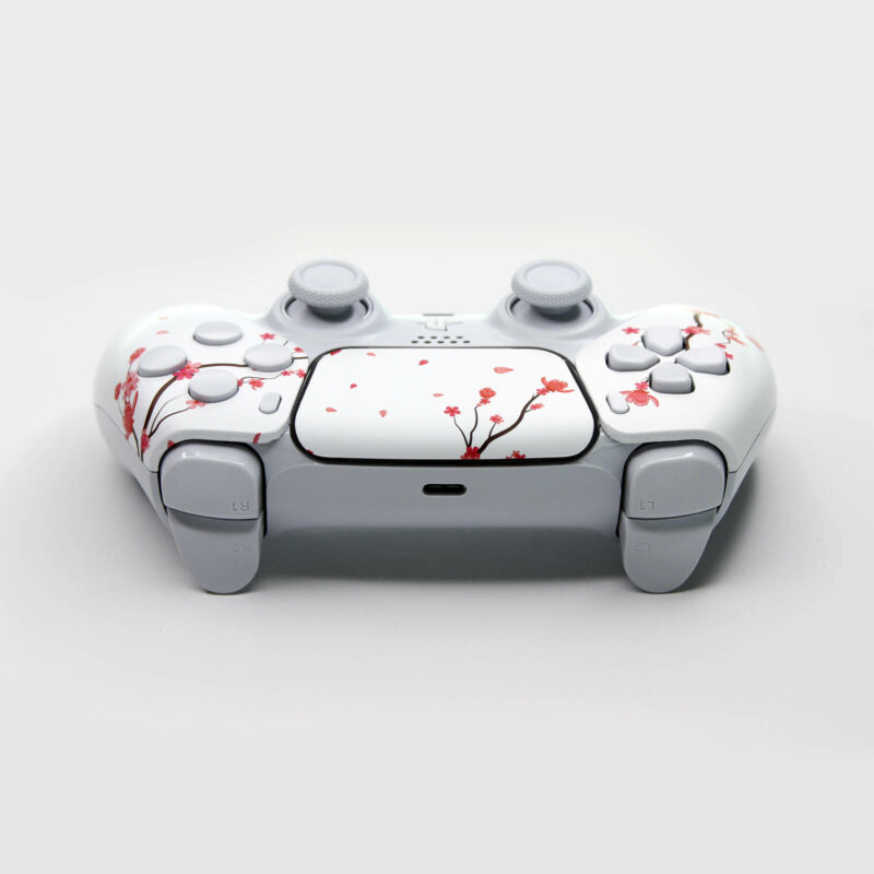 Rear view of Sakura Cherry Blossom PlayStation 5 Controller