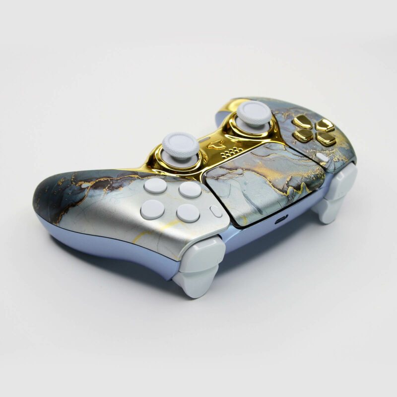 Back of Nevermarble PS5 Controller