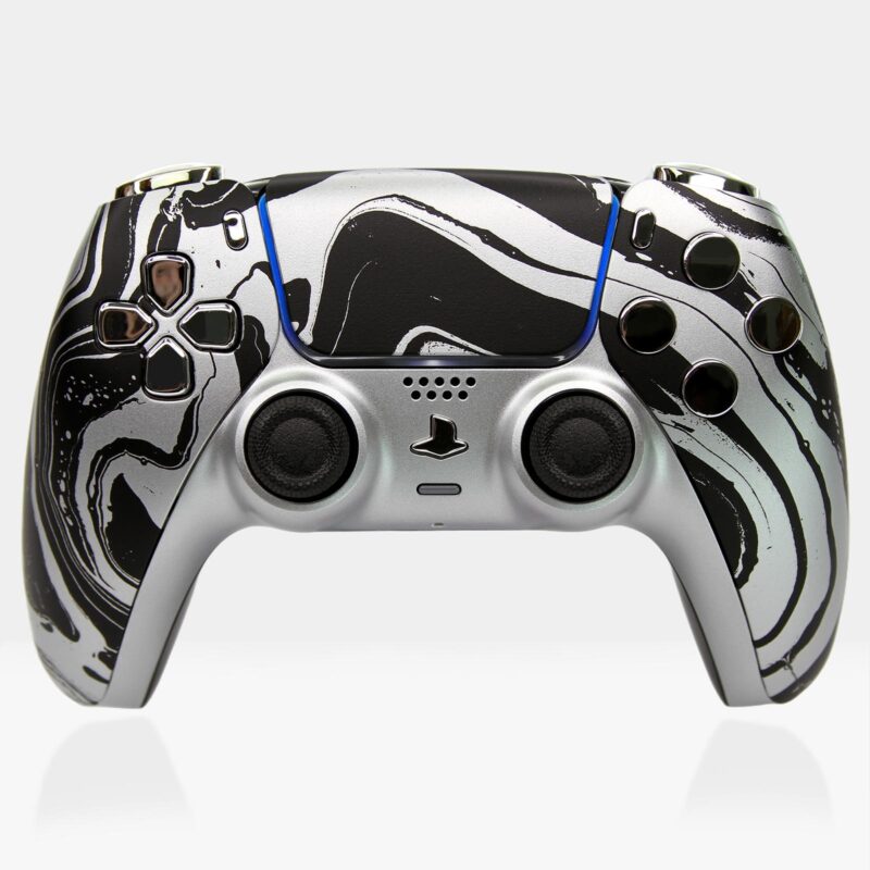 Silver Liquid Acid PS5 Custom Controller