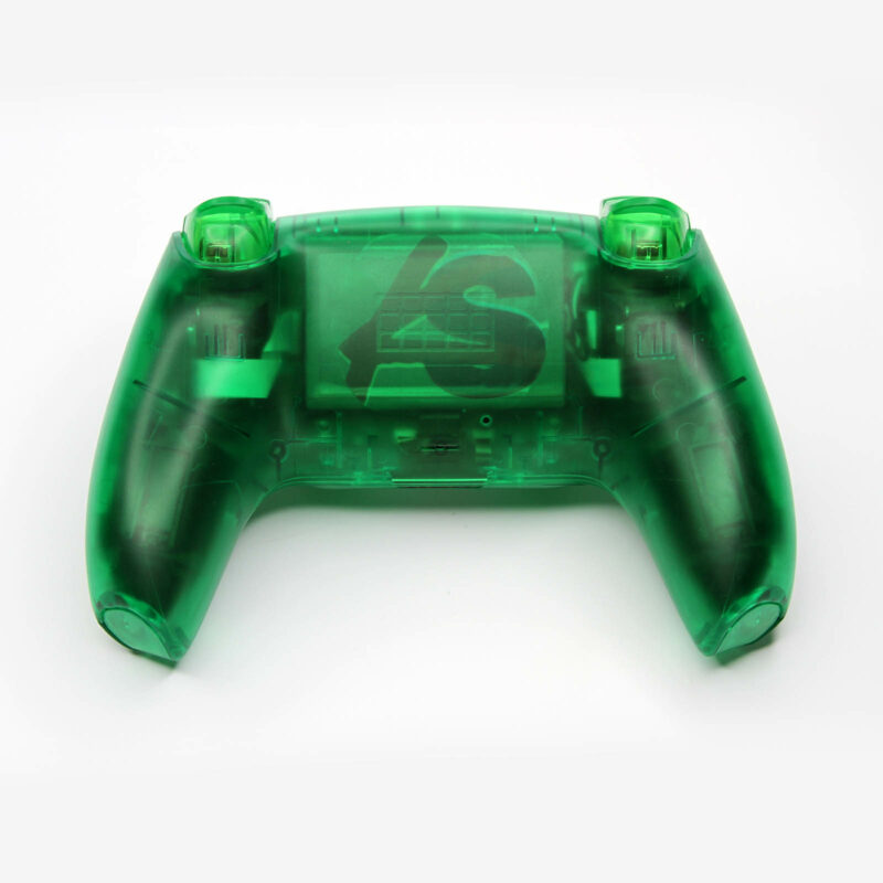 Back of Clear Green PS5 Controller