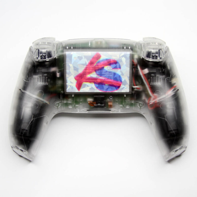 Back of Transparent Clear PS5 Controller