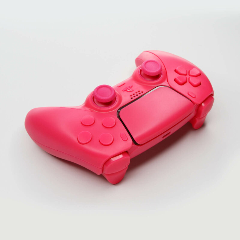 Back view of right side of Triple Pink PS5 Controller by Killscreen