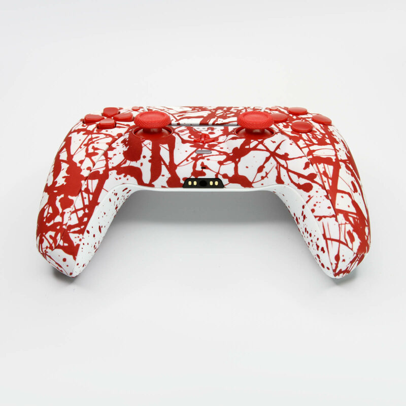 Front of Blood Splatter PS5 Controller