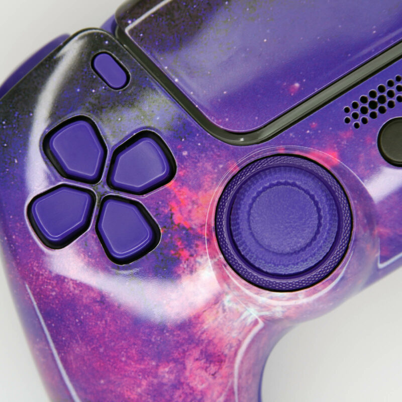 Close up of Galaxy PS5 Controller Dpad