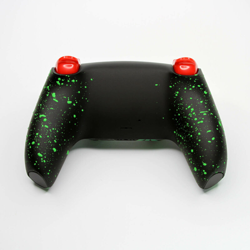 Green Splatter Back on Leafy Luna PS5 Controller