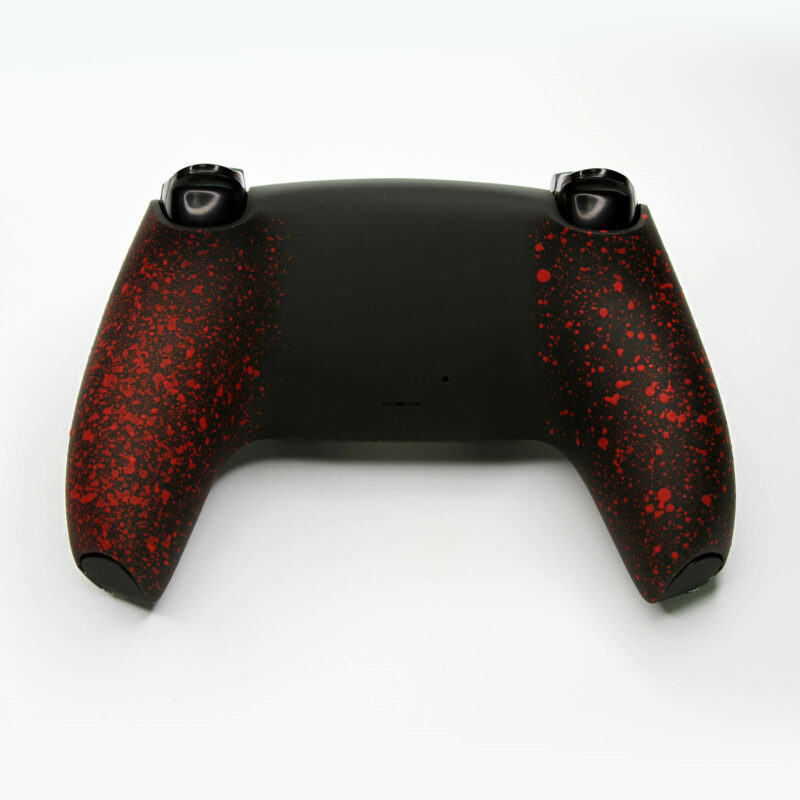 Red on Black Blood Splatter Back Shell