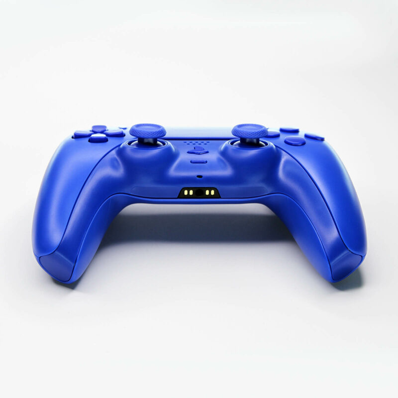 Front of Triple Blue PS5 Controller by Killscreen