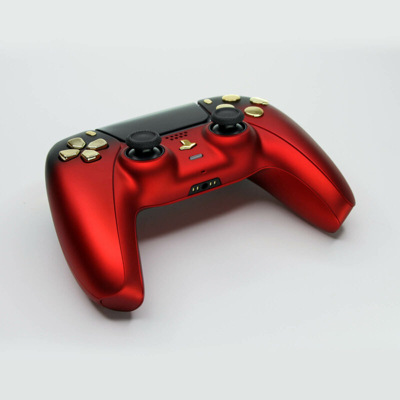 Front left angle of Carmilla Vampire PS5 Controller