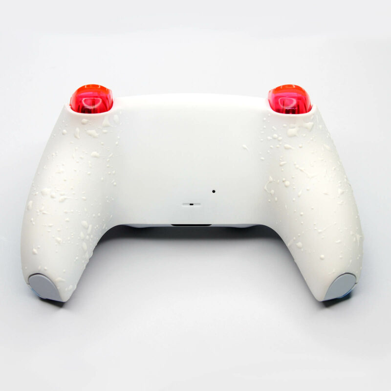 Back view of White Splatter Grip of the Cinnamoroll PS5 Controller