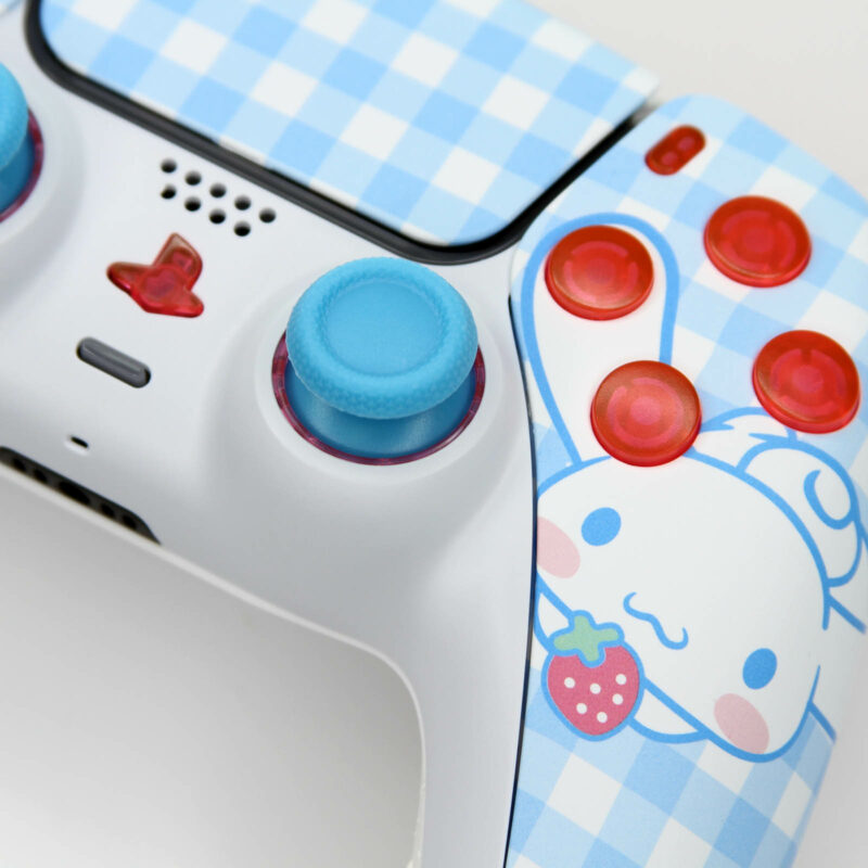 Close-up view from the right side of the Hello Kitty Cinnamoroll PS5 Controller