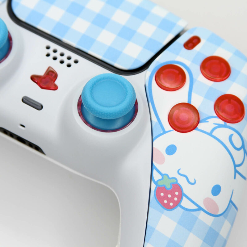 Close-up view from the right side of the Hello Kitty Cinnamoroll PS5 Controller