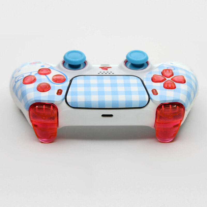Rear view of the Hello Kitty Cinnamoroll PS5 Controller.