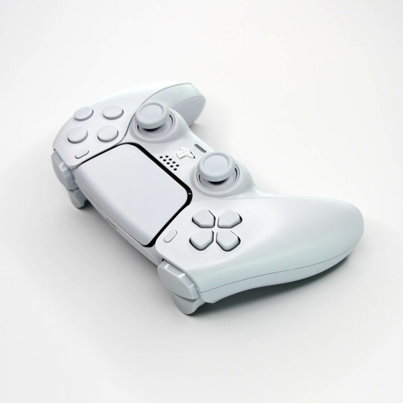 Top of Ash White PS5 Controller