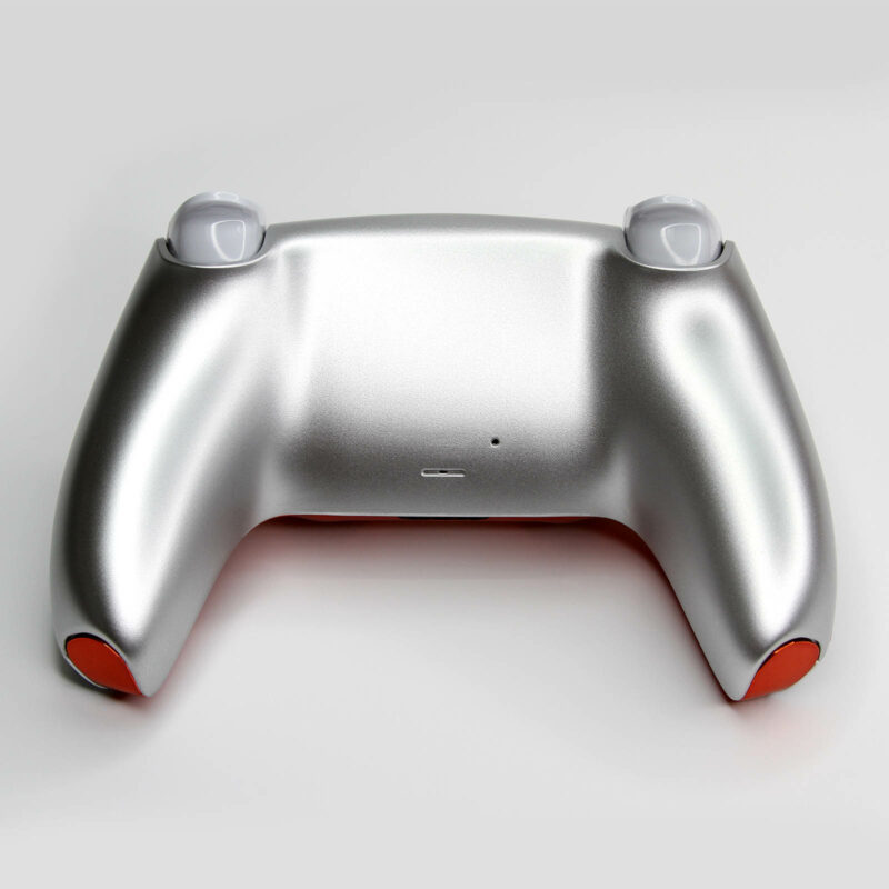 Back of Sakura Chrome Custom PS5 Controller