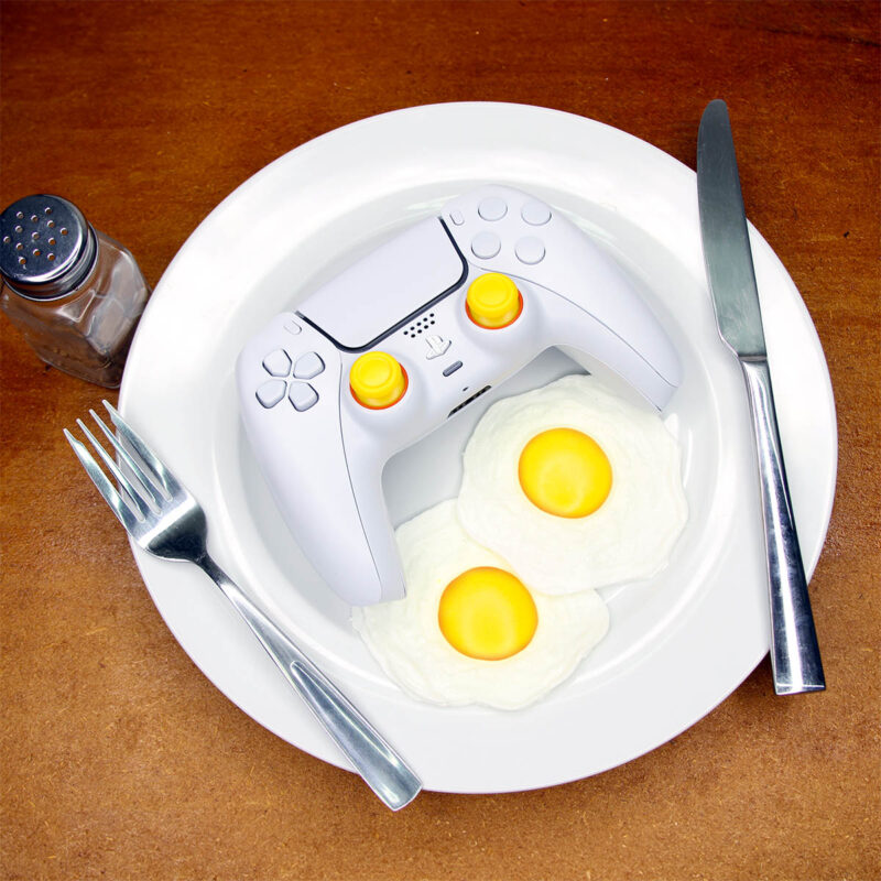 Breakfast table with plate of Sunnyside Up (Eggs) PS5 Controller