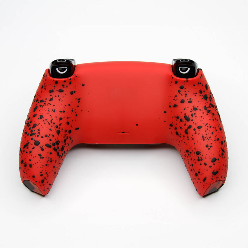 Back shell red splatter grip of COD MW3 Red Skulls and Snakes PS5 Controller