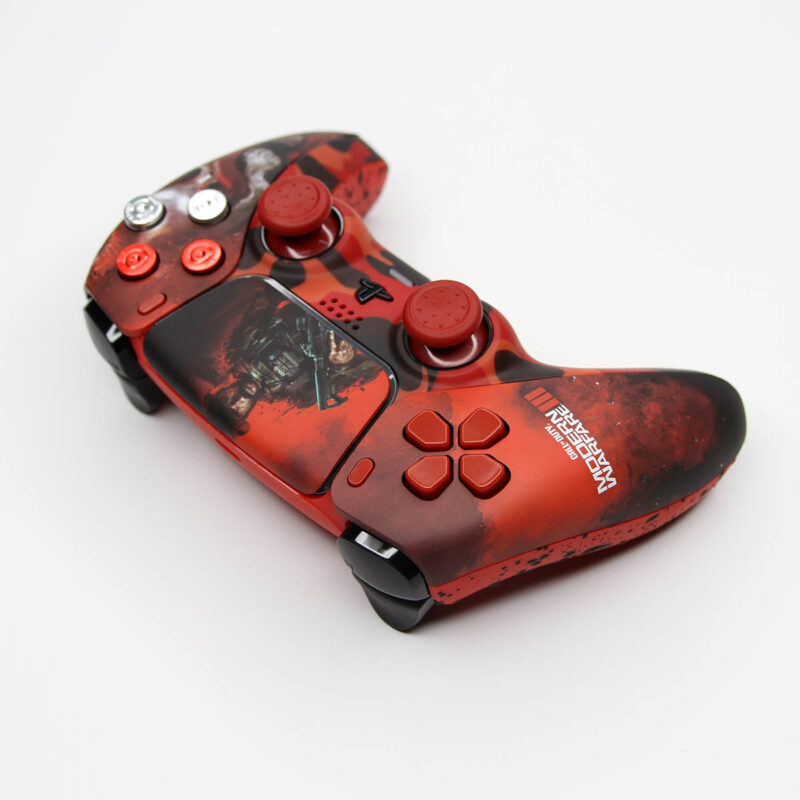 Directional Pad view of COD Modern Warfare 3 Red Skulls and Snakes PS5 Controller