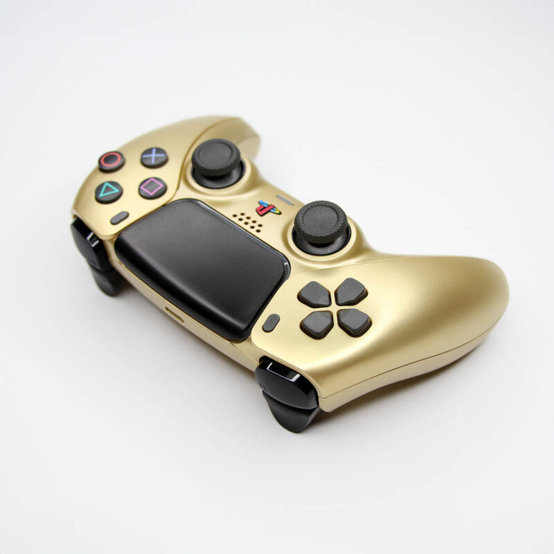 Directional Pad view of Killscreen's Classic Gold PlayStation 5 DualSense Controller