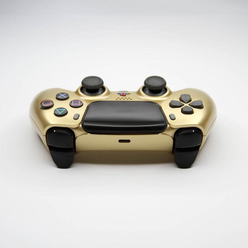 Rear view of Classic Gold PS5 Controller