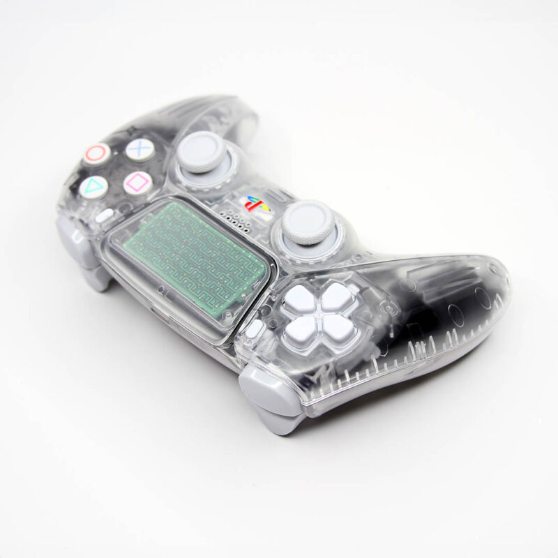 Directional Pad view of Crystal White PS5 Controller by Killscreen