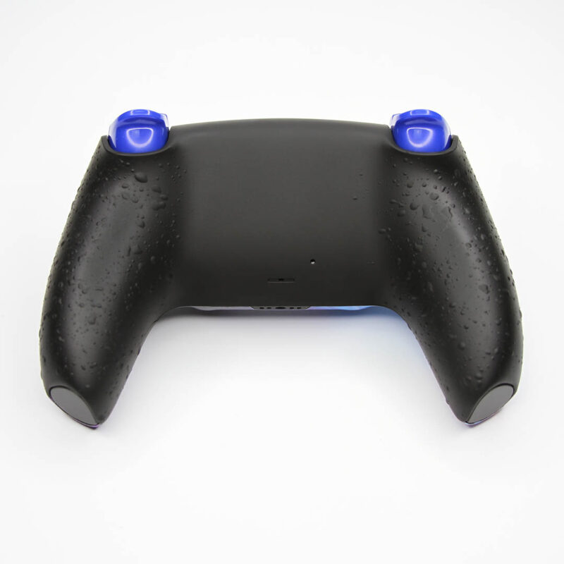 PS5 Black Splatter Grip Shell on Origin PS5 Controller