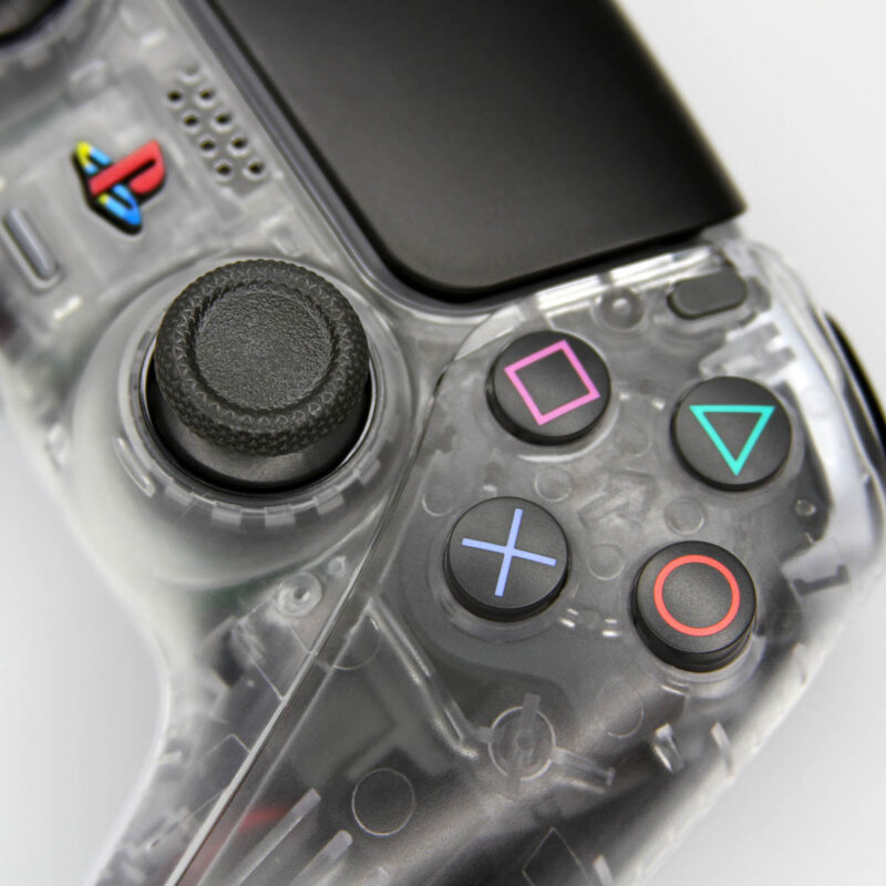 PS4 Crystal Clear PS5 Controller by Killscreen