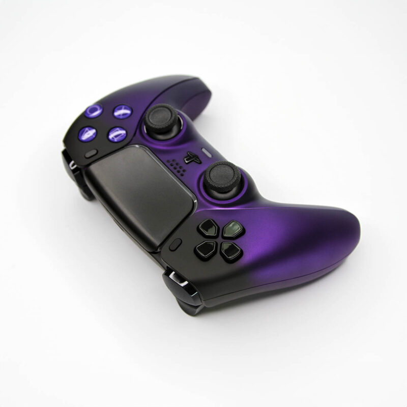 Directional pad view of Purple Haze Black PS5 Controller