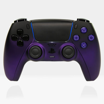 Purple Haze Black PS5 Controller by Killscreen