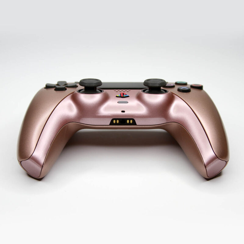 Front of Rose Gold PS5 Controller