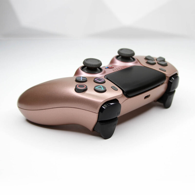 Action Buttons view of Rose Gold Muave PS5 Controller