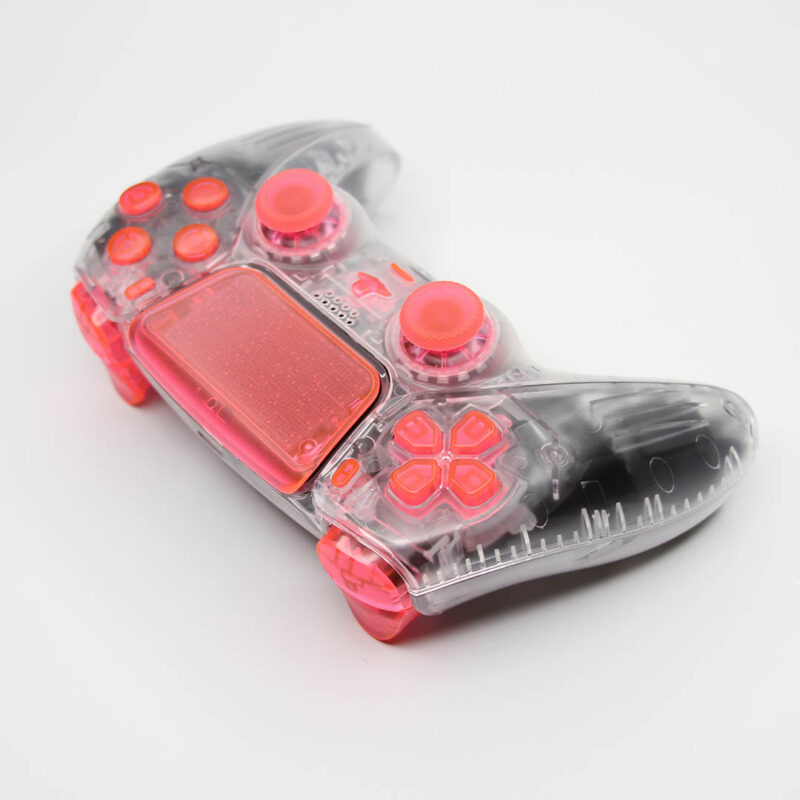 Top D-Pad angle of Cryon Clear PS5 Controller by Killscreen