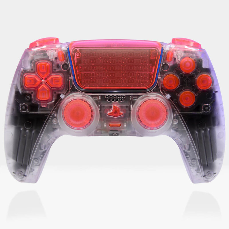 Cryon Clear Neon PS5 Controller by Killscreen