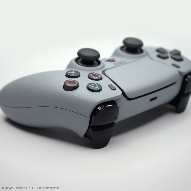 Shape buttons angle of PS1 Gray ReSHOCK PS5 Controller by Killscreen