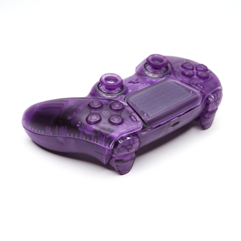 Action buttons angle of Atomic Purple PS5 DualSense Custom Controller