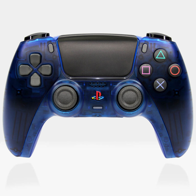 DS4 Blue Crystal PS5 Controller by Killscreen